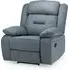 Norwich 1-Seater Recliner Sofa - Grey, Fabric