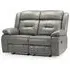 Norwich 2-Seater Recliner Sofa - Grey, Faux Leather