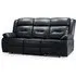 Norwich 3-Seater Recliner Sofa - Black, Faux Leather