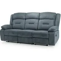 Norwich 3-Seater Recliner Sofa - Charcoal, Fabric