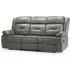 Norwich 3-Seater Recliner Sofa - Grey, Faux Leather