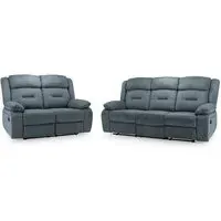 Norwich 3+2 Seater Recliner Sofa Set - Grey, Fabric