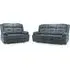 Norwich 3+2 Seater Recliner Sofa Set - Grey, Fabric