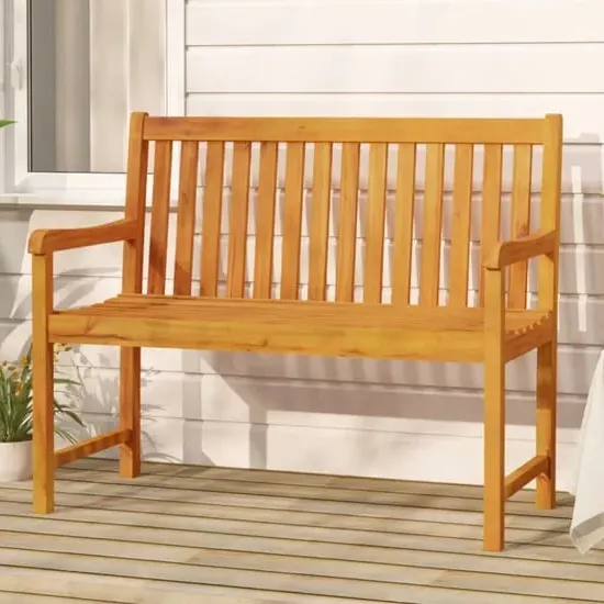 Nova 110cm Garden Bench - Natural, Acacia Wood
