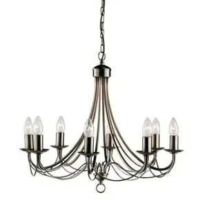 Nova Maypole 8 Light Ceiling Chandelier - Antique Brass image