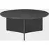 Novato Round Coffee Table - Black, MDF