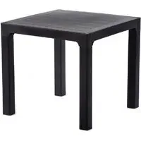 Novato Square Outdoor Dining Table - Anthracite, Polypropylene