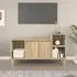 Novato TV Stand with 2 Doors - Sonoma Oak, Engineered Wood