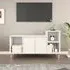 Novato TV Stand with 2 Doors - White, Engineered Wood