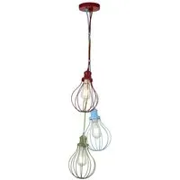 Novelty 3 Lights Balloon Pendant Light - Multicoloured