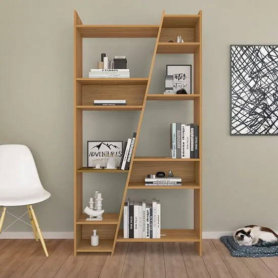 Nuneaton Tall Bookcase - Oak Effect image