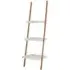 Nusakan 3-Tier Ladder Shelving Unit - White, Bamboo