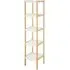 Nusakan 5-Tier Shelving Unit - White, Bamboo