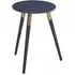 Nusakan Round Side Table - Dark Grey, Rubber Wood