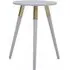 Nusakan Round Side Table - Light Grey, Rubber Wood