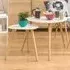 Nusakan Triangular Nest of 2 Tables - White, High Gloss