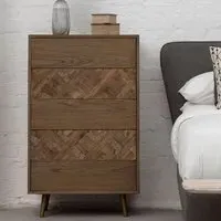 Nushagak 5-Drawer Chest - Natural, Oak Wood