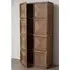 Nushagak Tall Storage Cabinet with 2 Doors - Brown, Oak Wood