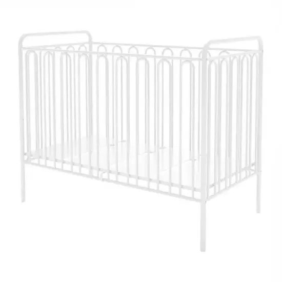 Nutkin Cot Bed - White, Metal