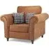 Oakley 1-Seater Sofa - Tan, Faux Leather