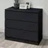Oakley 3-Drawer Chest of Drawers - Black, Wood