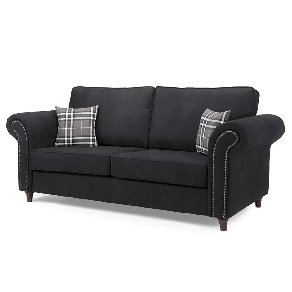 Oakley 3-Seater Sofa - Charcoal, Fabric