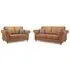 Oakley 3+2 Seater Sofa Set - Tan, Faux Leather