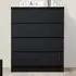 Oakley 4-Drawer Chest of Drawers - Black, Wood