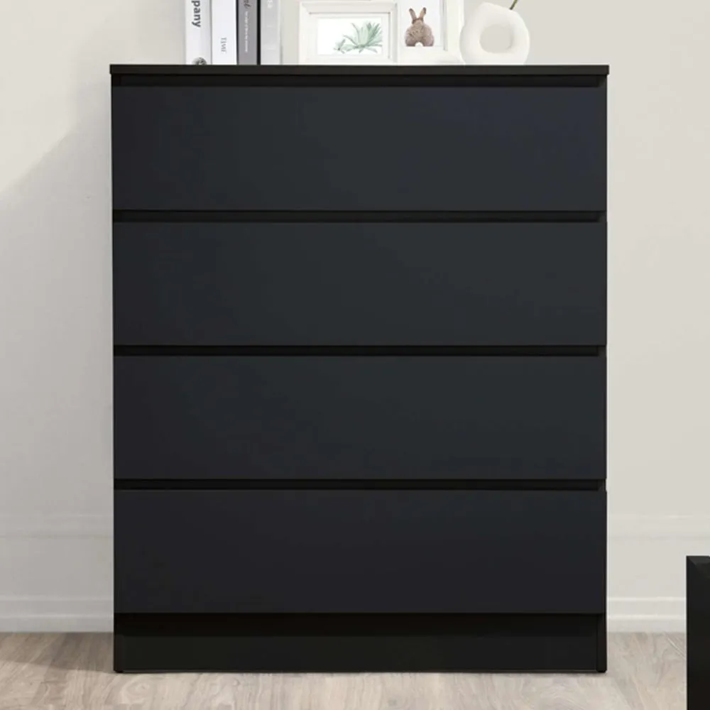 Oakley 4-Drawer Chest of Drawers - Black, Wood