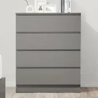 Oakley 4-Drawer Chest of Drawers - Grey, Wood