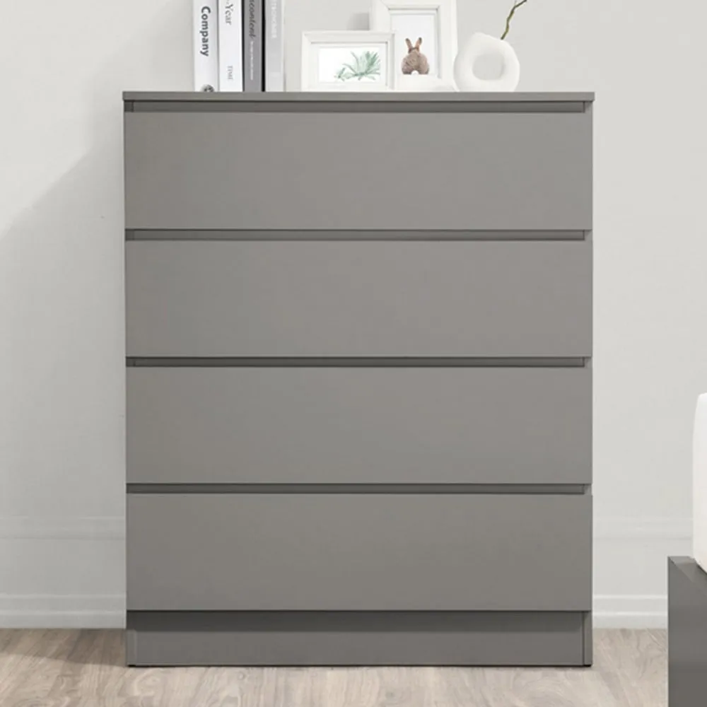 Oakley 4-Drawer Chest of Drawers - Grey, Wood