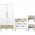 Oakley 4 Piece Bedroom Furniture Set - Oak White