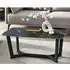 Oakley Glass Top Coffee Table - Black Marble Effect
