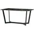 Oakley Glass Top Dining Table - Black Marble Effect