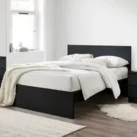 Oakley King Size Bed Frame - Black, Wood
