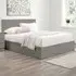 Oakley King Size Ottoman Bed with Storage - Grey, Wood
