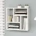 Oakley Wall Shelf with 5 Compartments - White, Engineered Wood