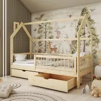 Oaklyn Day Bed with Storage and Bonnell Mattress - Pine alternate view