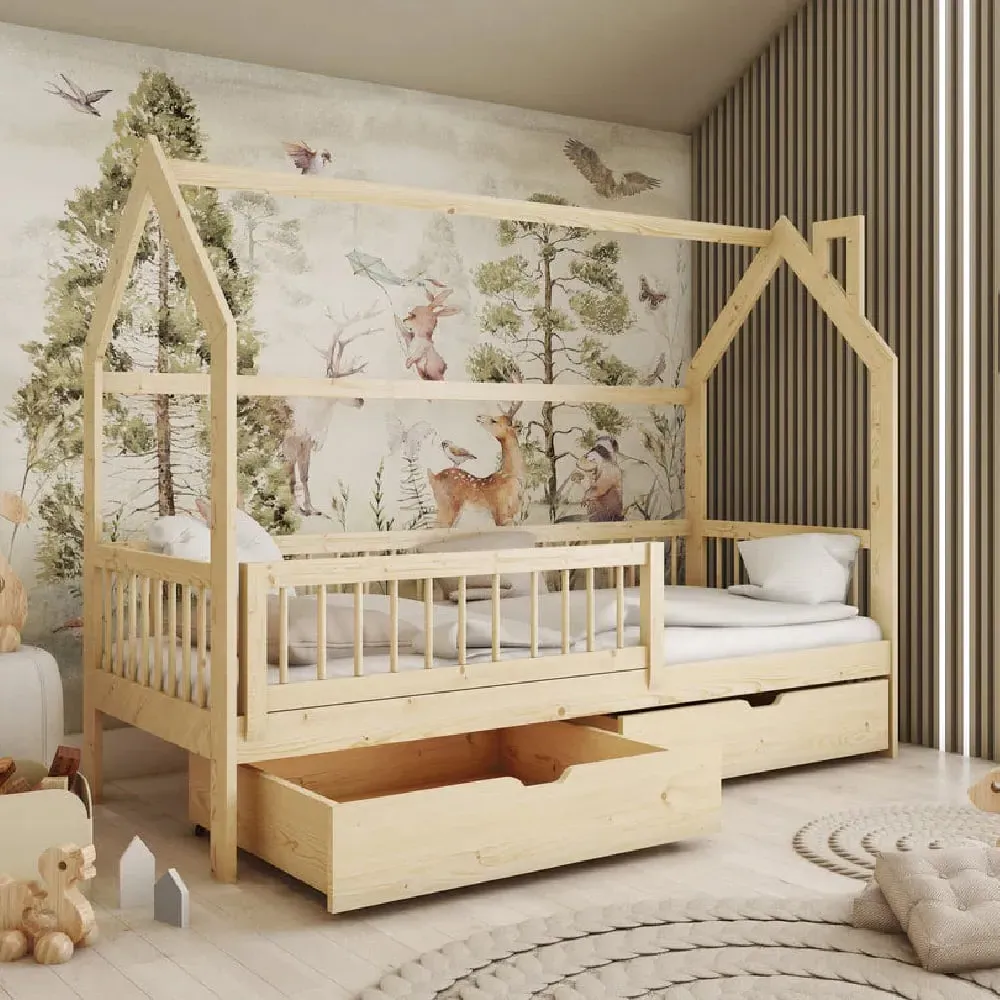Oaklyn Day Bed with Storage and Bonnell Mattress - Pine product