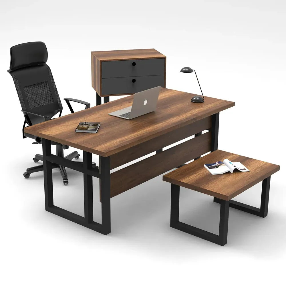 Oakmere Executive Office Furniture Set with Coffee Table - Baroque, Anthracite product