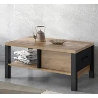Oaxaca Coffee Table with Drawer - Okapi Oak