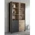 Oaxaca Display Cabinet with 2 Doors and LED - Appenzeller Oak