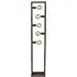 Oblong 5 Light Floor Lamp - Rustic Brown, Metal