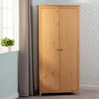Ocala 2-Door Wardrobe - Antique Pine
