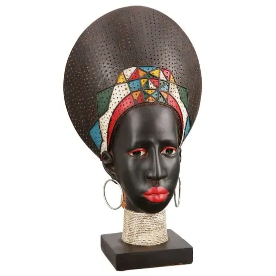 Ocala Anouk Woman Bust Sculpture - Brown, Polyresin image