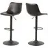 Ocala Bar Stools with Swivel Function - Black, PU Leather