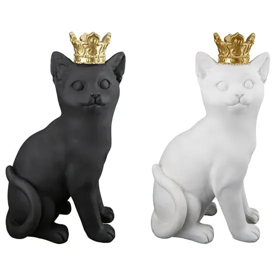 Ocala Cat Kate Sculpture - Black, Polyresin