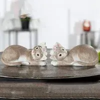 Ocala Cat Laid Nala Sculpture - Brown, Polyresin