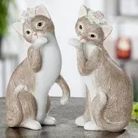 Ocala Cat Sitting Nala Sculpture - Brown, Polyresin