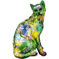 Ocala Cat Street Art Sculpture - Multicolour, Polyresin